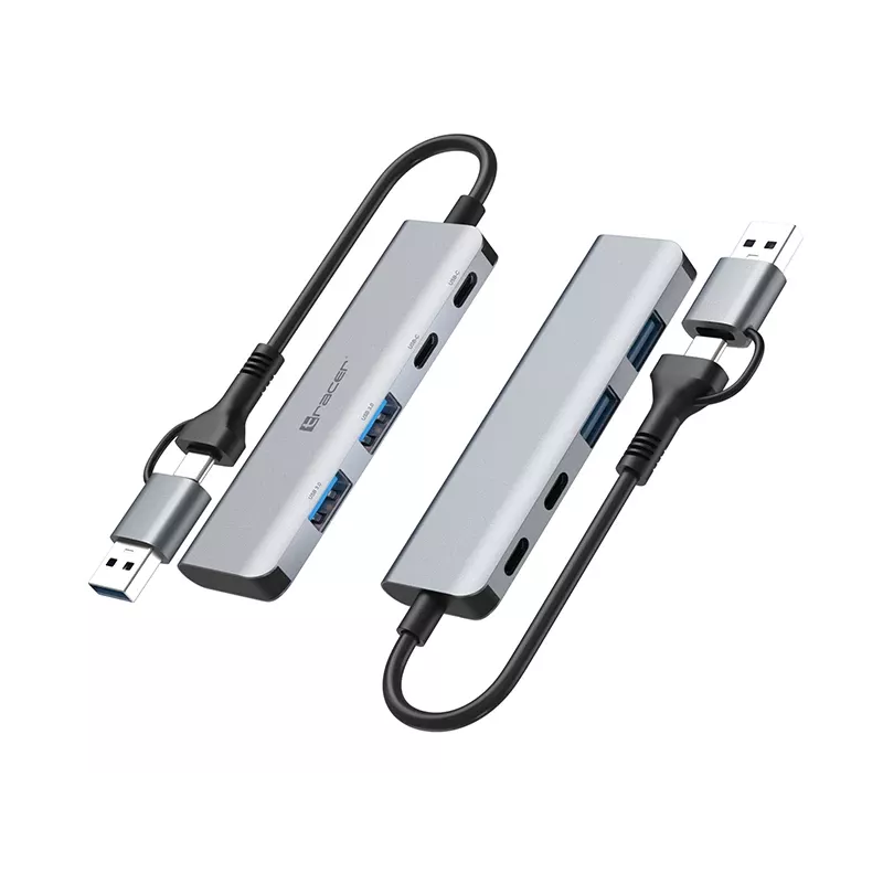 TRACER ADAPTER A-5 USB Type-C uz USB-A 2x USB-A + 2x USB-C