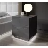Naktsgaldiņa lampa Cama Meble REJA — virsmas montāžas balta LED, tīkla barošana
