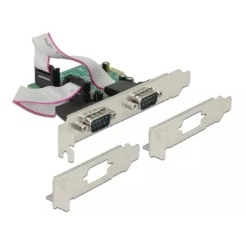 DeLOCK 89641 PCIe interfeisa karte ar 2 RS-232 portiem