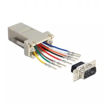 DeLOCK 65462 dzimuma mainītājs DB9 uz RJ45
