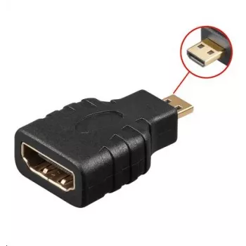 MicroConnect HDM19F19MM pārejas savienotājs Micro HDMI uz HDMI melns
