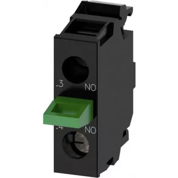 Siemens 3SU14002AA101BA0 - Skrūvspailes - Melna - IP40 IP20 EAC UL cUL - AC - DC - 5 - 500 V - 50/60 Hz