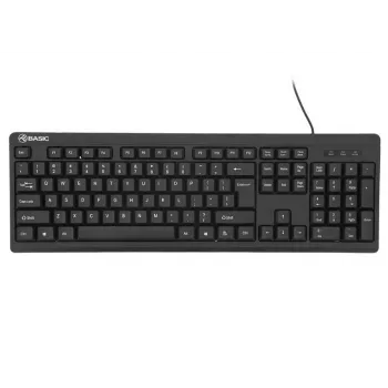 Tellur vadu USB melna tastatūra — pamata USB, US izkārtojums