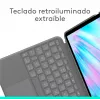 Logitech Combo Touch tastatūras maciņš iPad Air 11 inch (M2) — pelēks