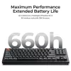 Mehāniskā tastatūra Keychron V3 Ultra 8K — vads & Bluetooth, QWERTY izkārtojums, RGB LED, melna