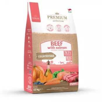 POKUSA Premium Selection Puppy Liellopu gaļa ar lasi - sausā suņu barība - 12kg