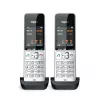 Gigaset COMFORT 500HX duo Analog/DECT telefons ar zvana identifikāciju Melns, Sudrabs