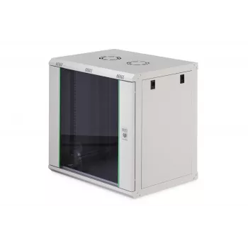 Sienas skapis DIGITUS Dynamic-N 12U, 19 collas, 600x450 mm (PxD), IP20, slēdzama durvis, neizmontēts