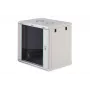 Sienas skapis DIGITUS Dynamic-N 12U, 19 collas, 600x450 mm (PxD), IP20, slēdzama durvis, neizmontēts