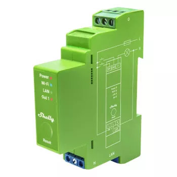 Shelly Pro Dimmer 1 DIN Sliežu Viedais Dimmer, 1-kanāls