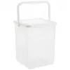 Plastmasas mazgāšanas līdzekļa tvertne Rotho Basic 9 L modelis 1770101100RP, balta, ar vāku un pakarināšanas caurumu