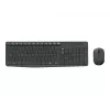 Logitech MK235 bezvadu tastatūras un peles komplekts, pilna izmēra, pelēks