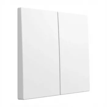 GIRA System 55 2-vietīga sviras plāksne 329503, Pure White