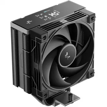 Gaisa dzesētājs DeepCool AK400 G2 Digital NYX — 120 mm ventilators, maks. spiediens 3.33 mmH2O, 92×132×156 mm, melns