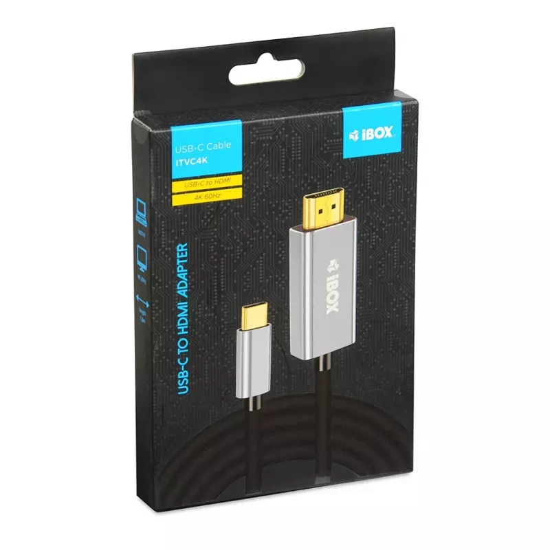 iBOX ITVC4K USB-C uz HDMI kabelis