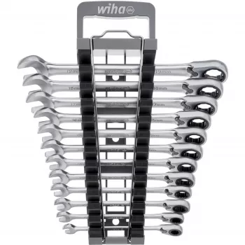Wiha 44661 12-daļīgs reversīvu uzgriežņu atslēgu komplekts, SW 8–19 mm