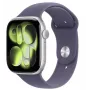Apple Watch Series 11 GPS 46mm sudraba alumīnija korpuss ar Purple Fog sporta siksnu M/L