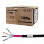 Logilink Professional - vads 100 m - S/FTP - Cat.7 neekranēts vads - bezhalogēns, āra, Gigabit Ethernet atbalsts, tiešai ierakšanai - Melns (CPV0082)