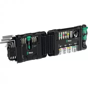 Instrumentu komplekts Wera Tool-Check Modular Set 1 – 50 daļu modulārs darbnīcas komplekts, jaukti uzgaļi un uzgriežņu atslēgas