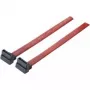 SATA kabelis Tecline SATA III 0,5m 7-pin Melns Sarkans