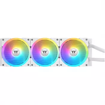 Šķidruma dzesēšanas sistēma AIO THERMALTAKE MAGFloe 360 Ultra White, 360 mm radiators, balta