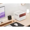 Jonsbo N4 WHITE mikrotornis Mini-ITX ar rūdītu stiklu