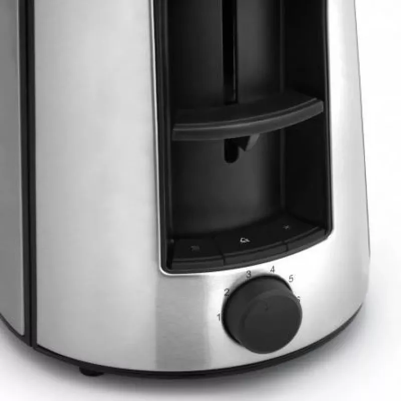 Toasteris WMF Bueno Pro 6 — 2 šķēlēm, 870 W, sudrabs/melns