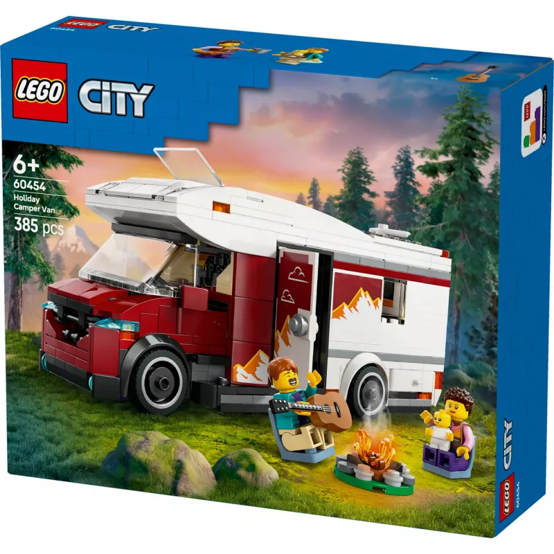 Konstruktors LEGO City Piedzīvojumu Kemperis 60454, 385 gab., augstums 80 mm, vecumam no 6 gadiem