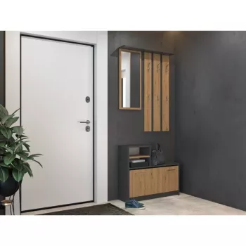 Gaitenīšu skapis top e shop GAR ANT/ART ar 1 veramām durvīm, 850×240×1600 mm