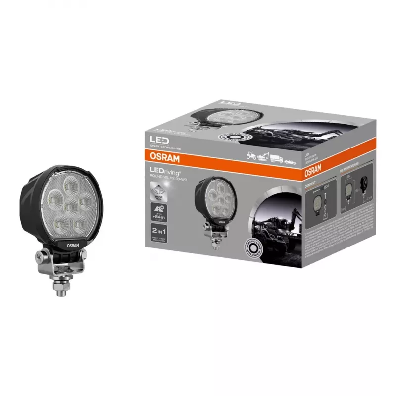 Prožektors Ledvance ROUND WL VX100-WD LED 10W 3000K transportlīdzekļa iekšpusei/ārpusei