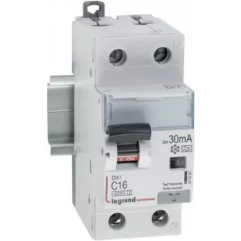Automātslēdzis Legrand 411061 DX3 — C16 A, 1P+N, 6 kA, 30 mA, A tips