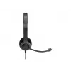 PORT CONNECT | Stereo USB Austiņas PRO ON'R 300 | Vadu | Uz auss | Trokšņu slāpēšana | Melna