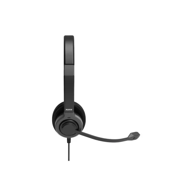 PORT CONNECT | Stereo USB Austiņas PRO ON'R 300 | Vadu | Uz auss | Trokšņu slāpēšana | Melna