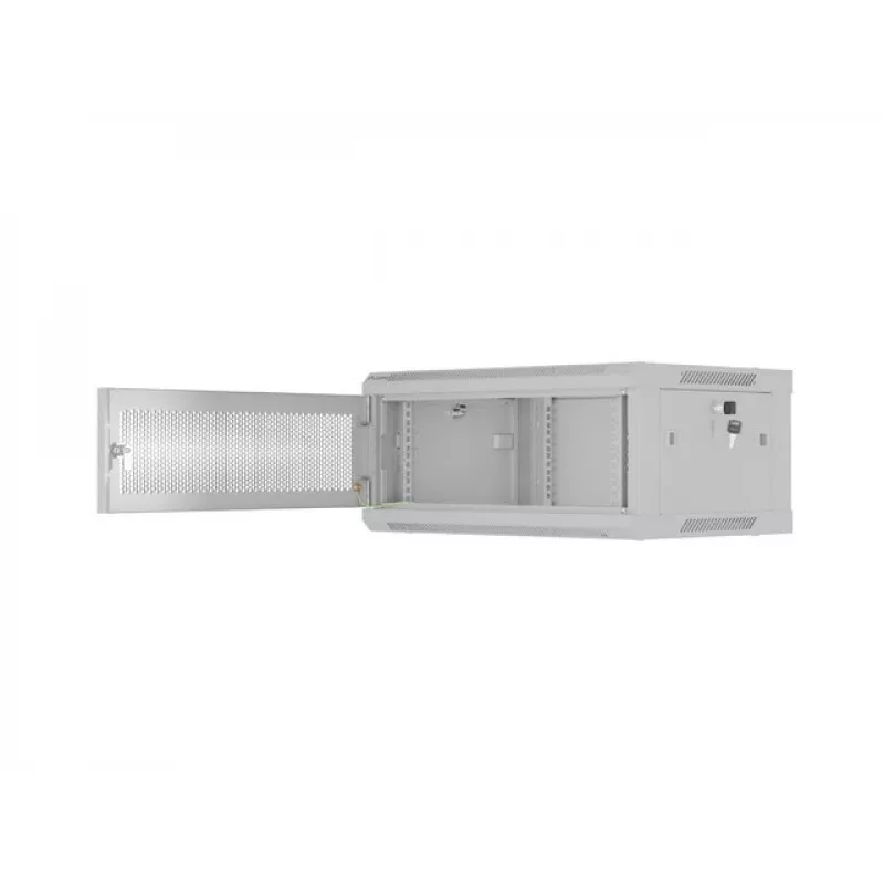 Rack skapis LANBERG WF01-6404-23S 19 collu 4U pelēks ar perforētām durvīm