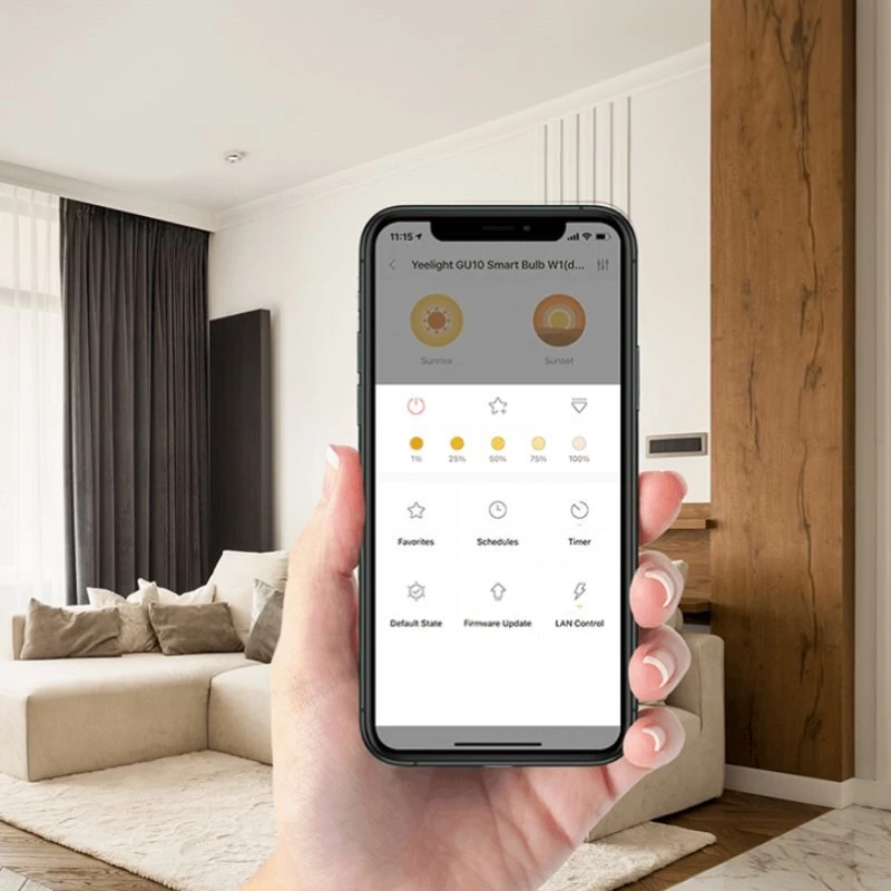Iebūvējams viedais griestu prožektors Yeelight M2 Lite 4W, 160 lm, 3900 K, CRI 80, Bluetooth, 220–240V, izgriezums 75×85 mm