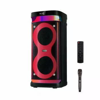 Portatīvais skaļrunis MANTA SPK0601B100, 100 W, Bluetooth, karaoke, bezvadu mikrofons, akumulators, ekvalaizers, disko apgaismojums
