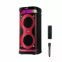 Portatīvais skaļrunis MANTA SPK0601B100, 100 W, Bluetooth, karaoke, bezvadu mikrofons, akumulators, ekvalaizers, disko apgaismojums