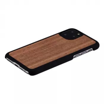 Mobilā telefona maciņš MAN&WOOD iPhone 11 Pro — melns valrieksts