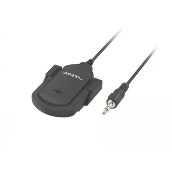 Saspraužamais mikrofons NATEC NMI-1352, vads 3.5 mm, jutība -58 dB, 50–16000 Hz, 1.8 m kabelis, 20 g