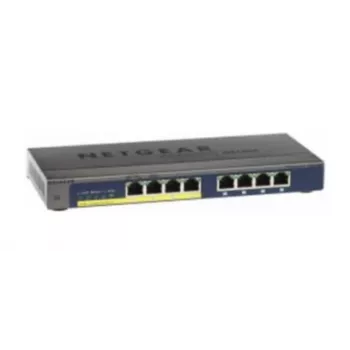 NETGEAR GS108PP Nenodrošināts Gigabitu Ethernet (10/100/1000) Strāvas padeve pa Ethernet (PoE) Melns