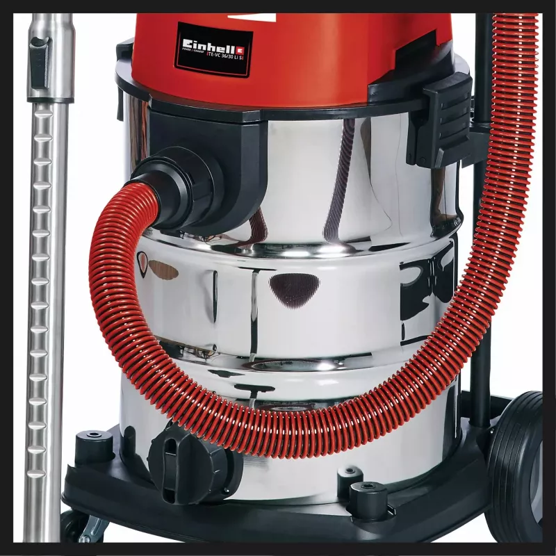 Einhell TE-VC 36/30 Li S-Solo bezvadu putekļsūcējs mitrai un sausai uzkopšanai, 30 l