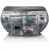 Pārnēsājams radio CD atskaņotājs Lenco SCD-24TR — FM, 4W izeja, LCD, teleskopiskā antena, AC/DC, 6×C baterijas