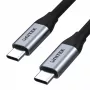 USB-C uz USB-C datu un uzlādes kabelis Unitek C14082ABK 1 m, USB 3.2 Gen 2 (10 Gbit/s), 100 W PD, melns