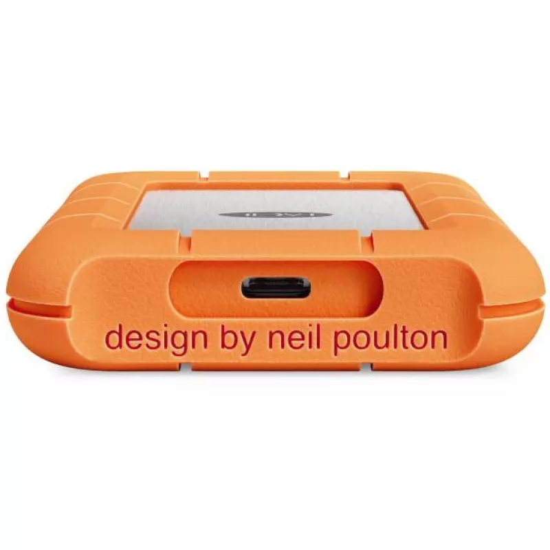 LaCie Rugged SSD4 STND4000400 4 TB ārējais SSD USB4 Gen 3x2 Thunderbolt USB Type-C, oranžs/nerūsējošs tērauds