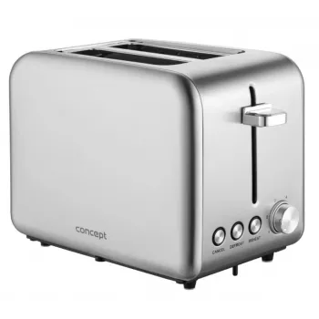 Toasteris Concept Solution TE2050 — 2 šķēles, 950 W, nerūsējošais tērauds, 280×160 mm