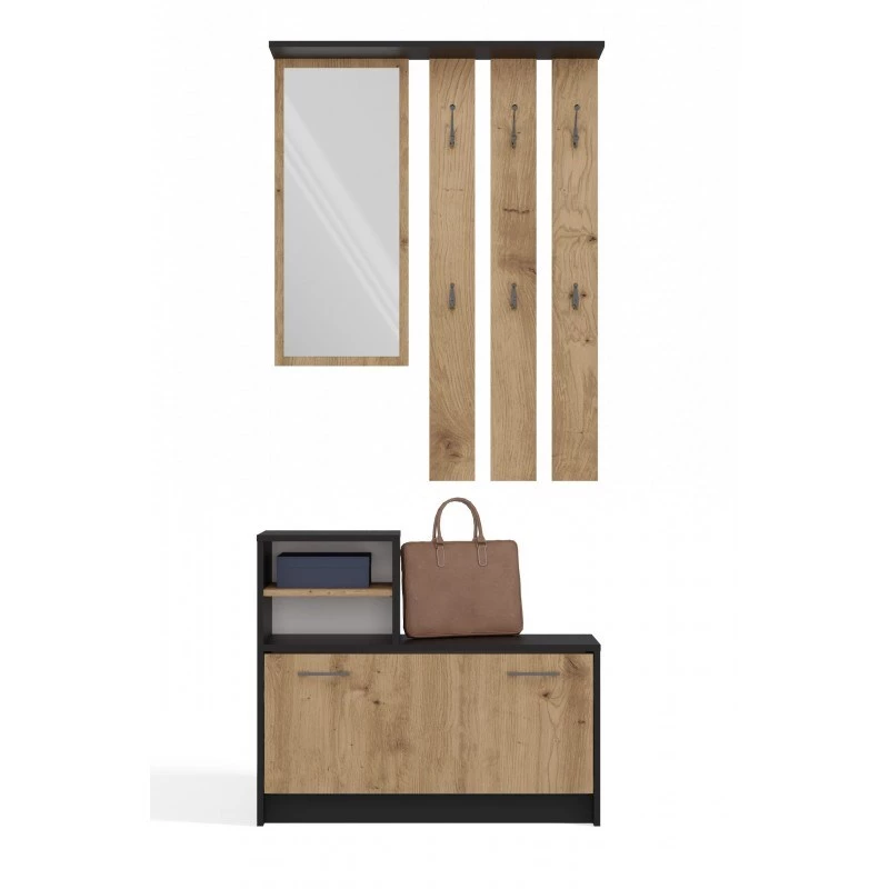 Gaitenīšu skapis top e shop GAR ANT/ART ar 1 veramām durvīm, 850×240×1600 mm