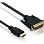 Adaptera kabelis helos DVI-D (vīrišķais) uz HDMI (vīrišķais) 1,5 m, 4K 60 Hz