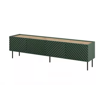 4D RTV skapis ONDA 200x40xH54.35 zaļš (stāvošs vai stiprināms pie sienas)