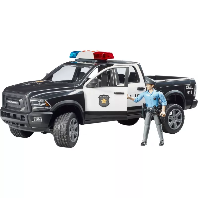 BRUDER RAM 2500 Policijas pikaps 02505 – mēroga modelis, rotaļu auto