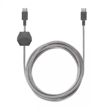 USB-C uz USB-C kabelis Native Union Anchor Cable 1.8 m Melns Balts